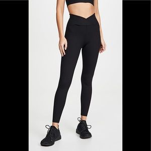 Year of Ours Veronica Black Ribbed Leggings XS EUC
